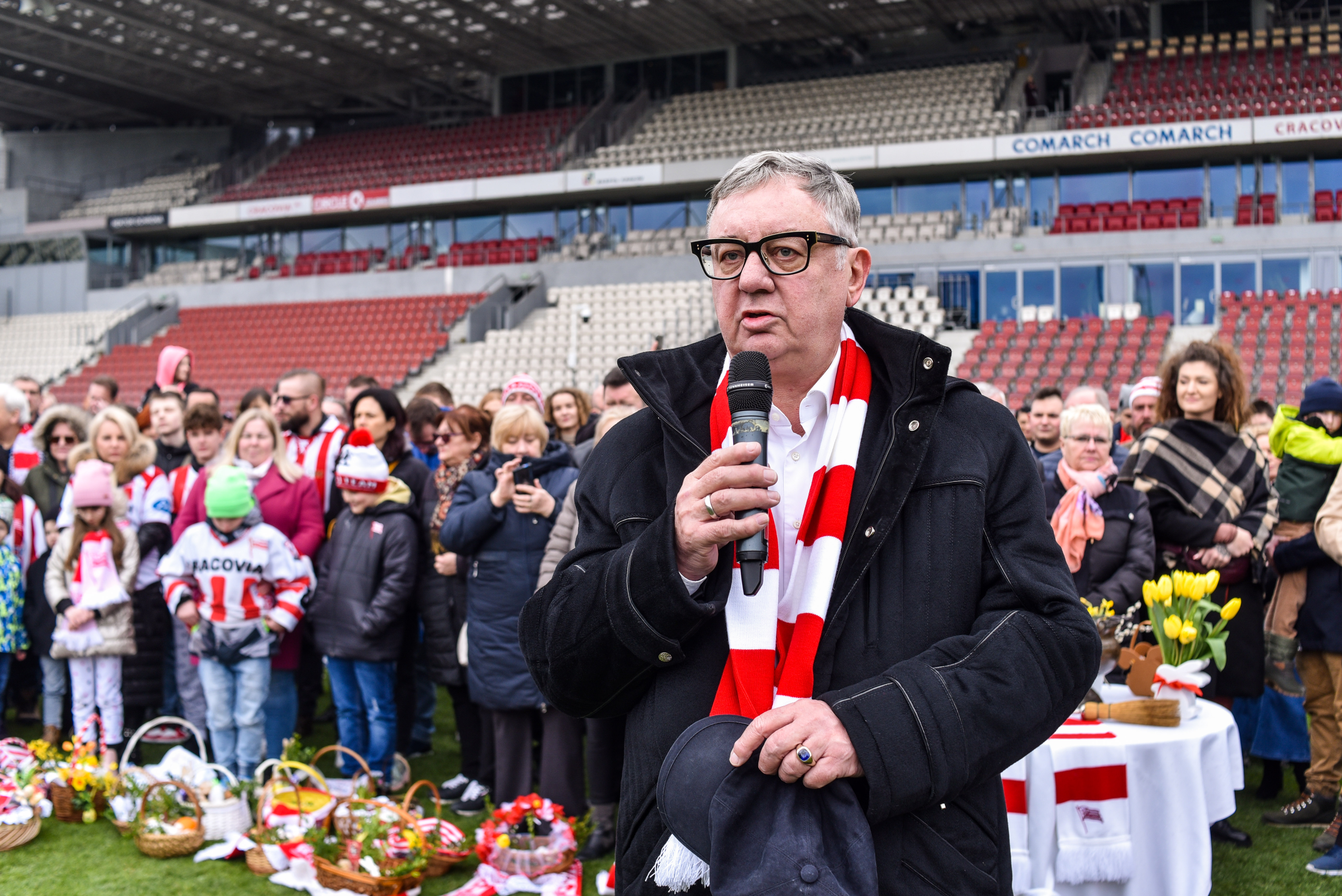 Życzenia wielkanocne podczas tradycyjnego święcenia pokarmów [VIDEO]